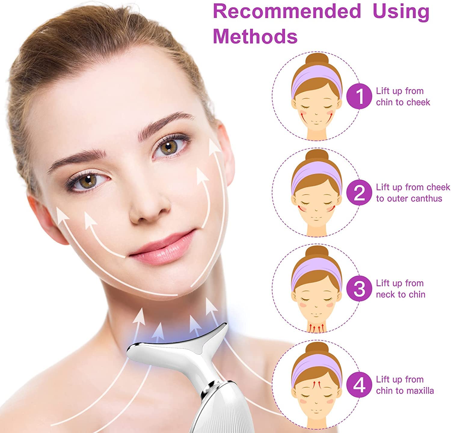 SkyShopy Neck Face Firming Wrinkle Removal Tool Double Chin Reducer Vibration Massager Skin Rejuvenation Beauty Device for Face and Neck - Face & Neck Lifting Device Chin Lifting Device, Skin Groomer SkyShopy Neck Face Firming Wrinkle Removal Tool Double Chin Reducer Vibration Massager Skin Rejuvenation Beauty Device for Face and Neck - Face & Neck Lifting Device Chin Lifting Device, Skin Groomer